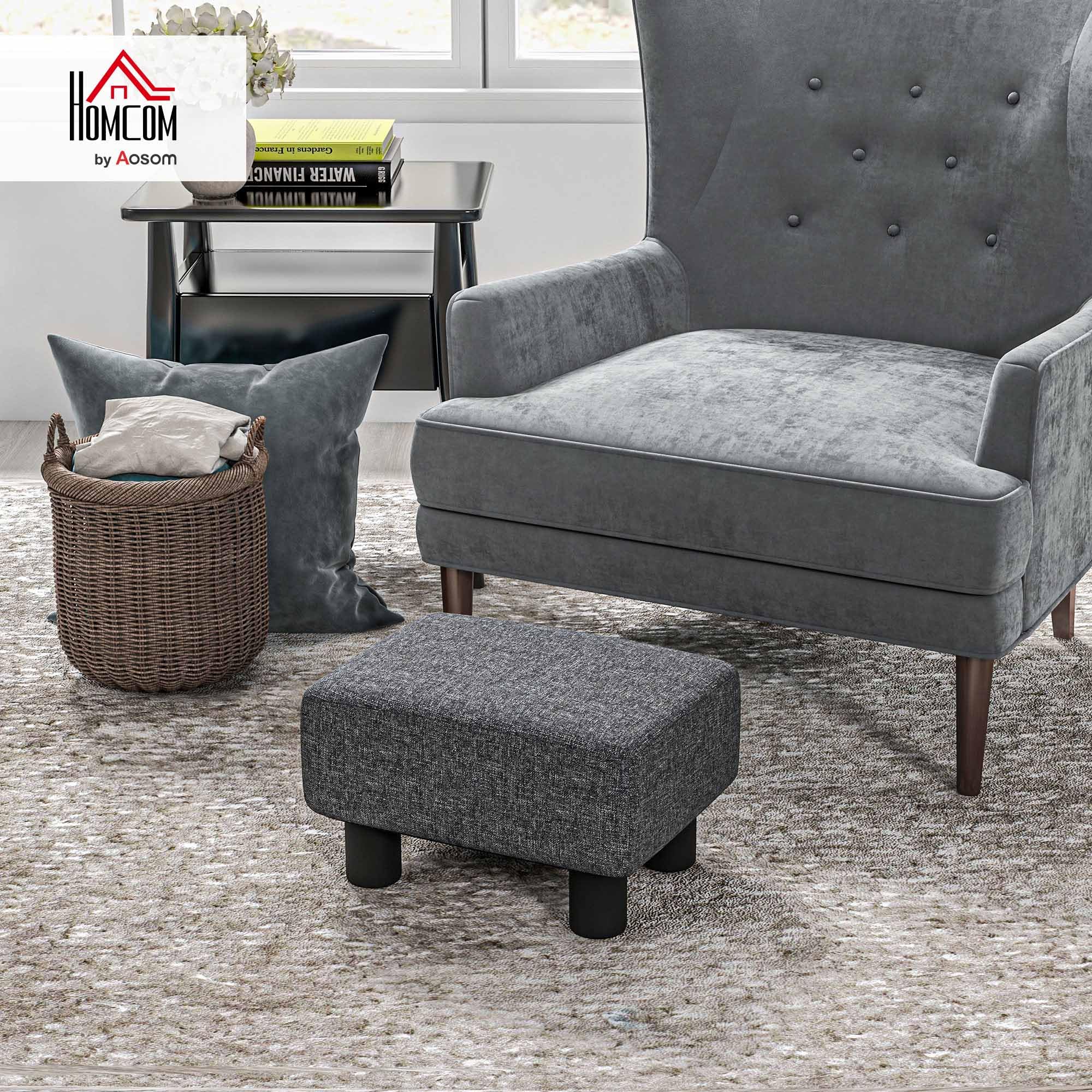 Amazon.com: HOMCOM Ottoman Foot Rest, Small Foot Stool with